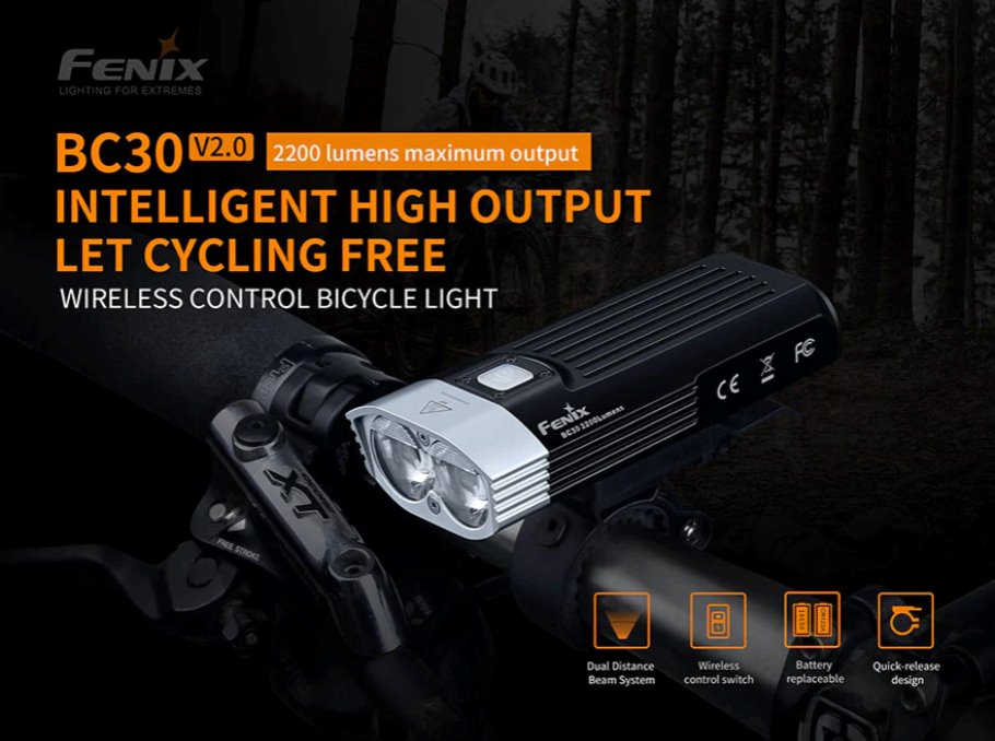 Fenix BC30 V2 LED Bike Light *** Will ship on Sept. 13th*** Bike light Fenix 