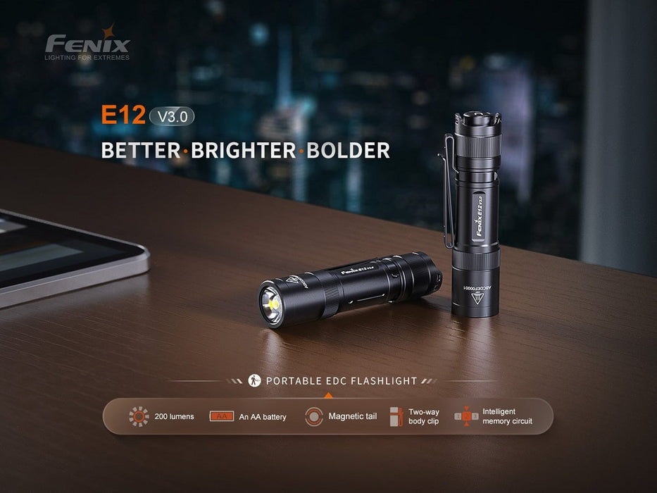 Fenix E12 V3.0 LED Portable EDC Flashlight ***Will ship around October 18th*** Flashlight Fenix 