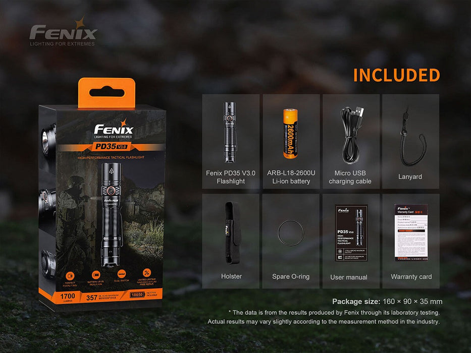 Fenix PD35 V3.0 Rechargeable Compact Flashlight ***Will ship around October 18th*** Flashlight Fenix 