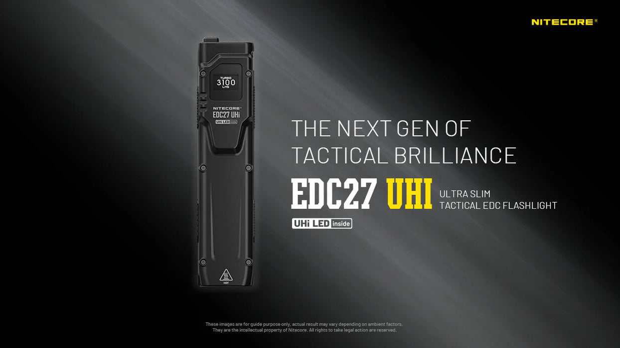 Nitecore EDC27 UHi 3100 Lumen Ultra Slim Flat EDC Flashlight Flashlight Nitecore 