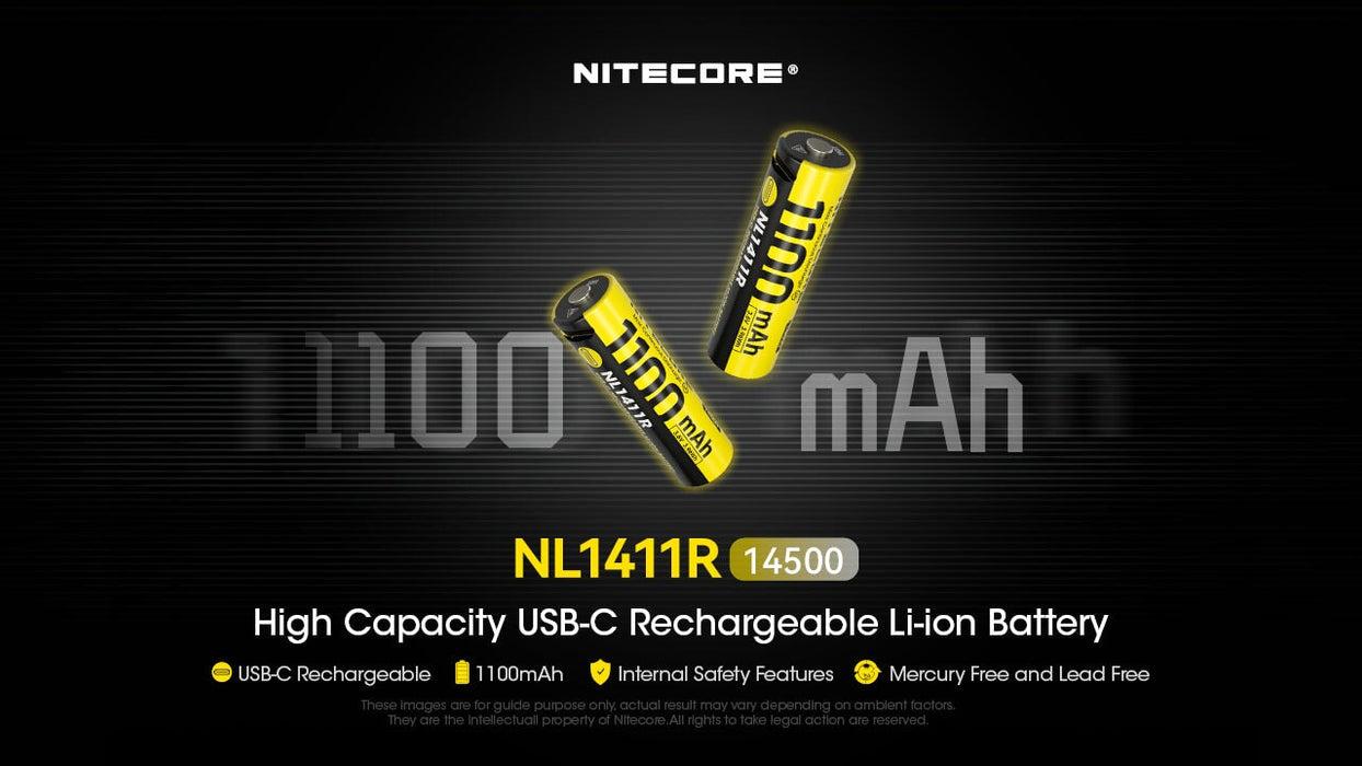 Nitecore NL1411R Rechargeable Batteries Nitecore 