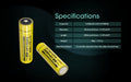 Nitecore NL1836 18650 3600mAh Rechargeable Li-on Battery Rechargeable Batteries Nitecore 